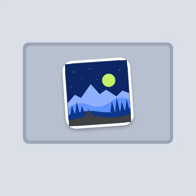 Stiker Gunung Bulan